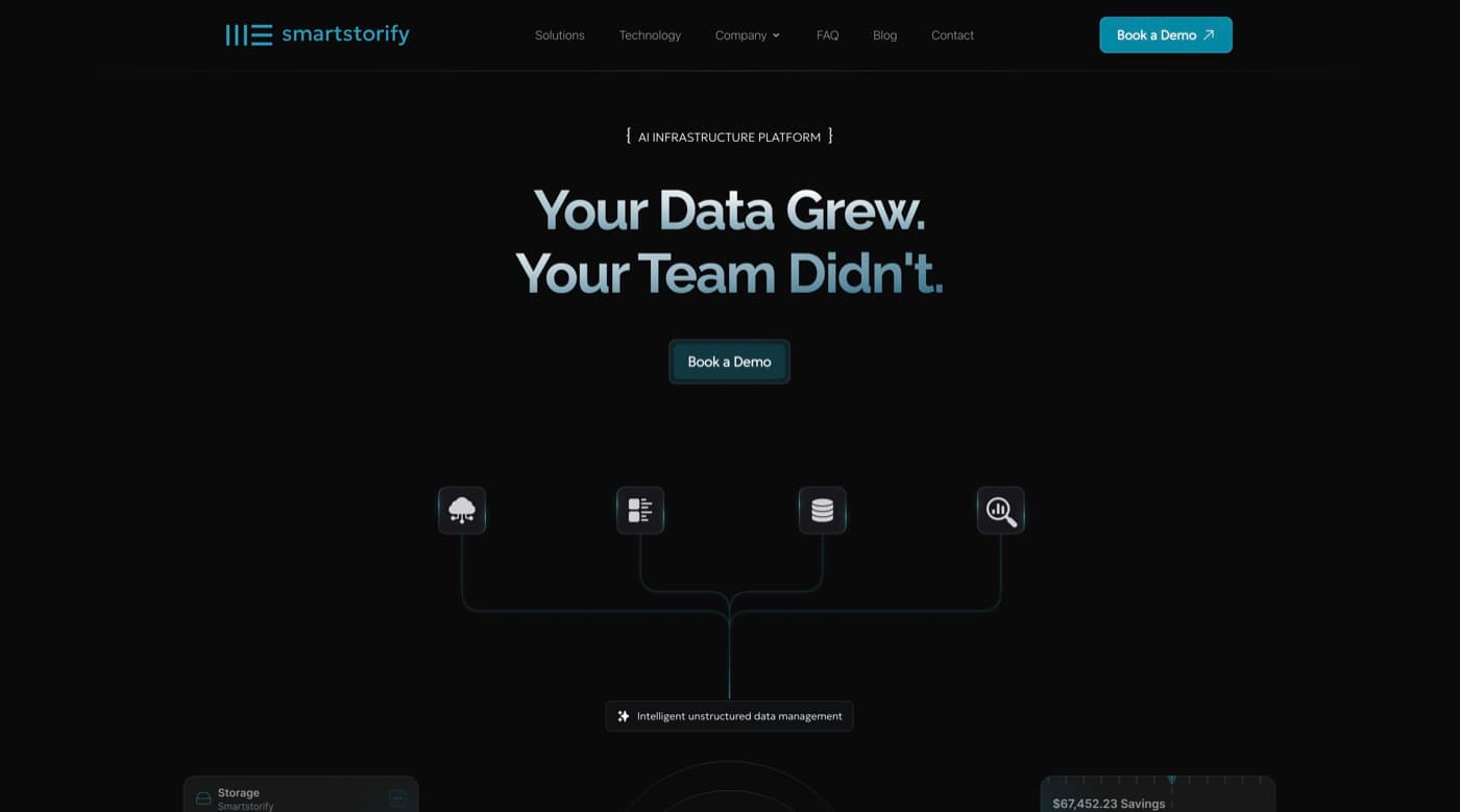 Smartstorify — interface